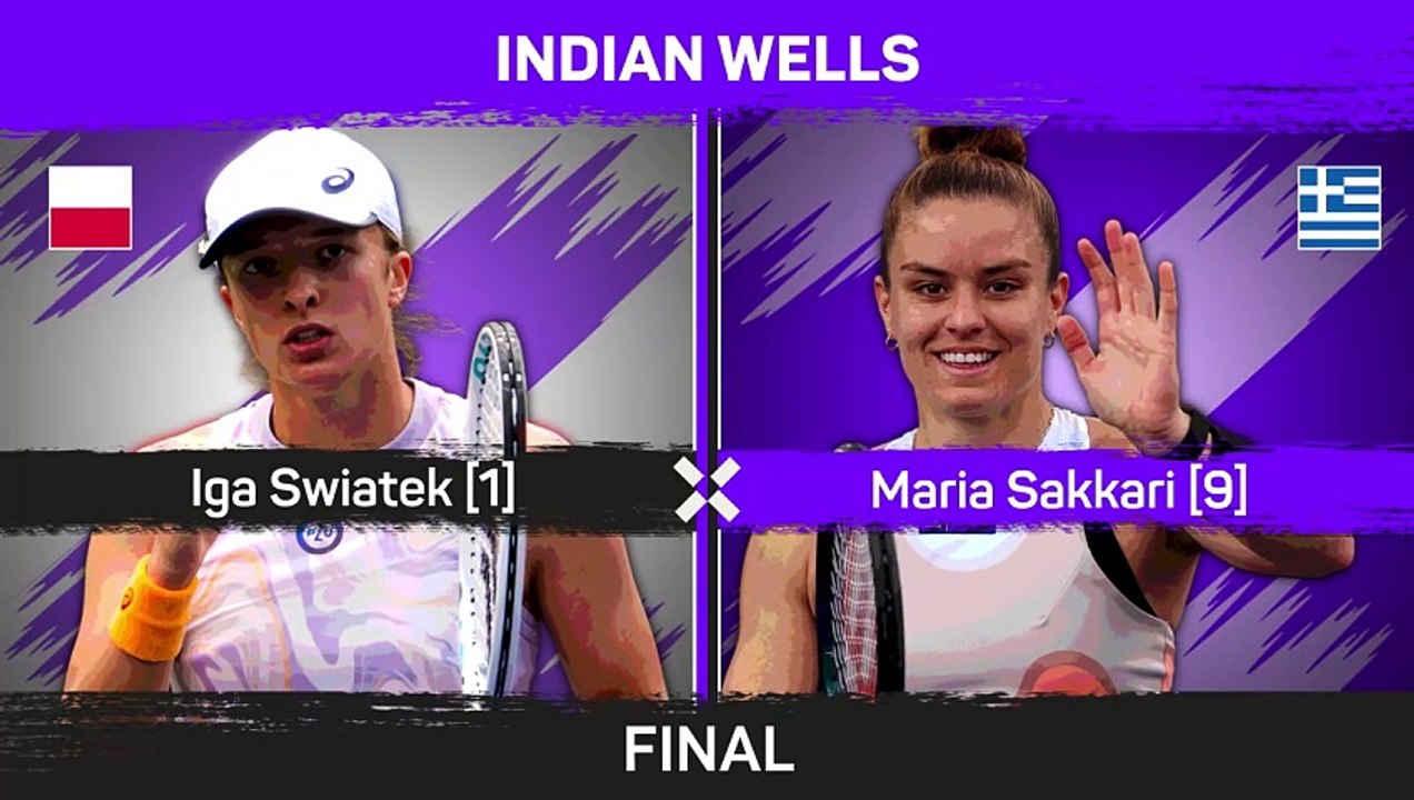Swiatek dominates Sakkari in Indian Wells final