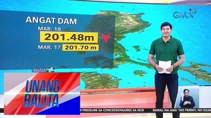 Antas ng tubig sa Angat reservoir, muling bumaba - Weather update today as of 7:08 a.m. (March 18, 2024) | UB