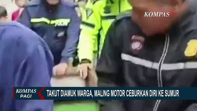 Takut Diamuk Warga, Pencuri Motor Nekat Ceburkan Diri ke Sumur
