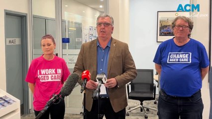 Aged care workers celebrate pay bump in Sydney