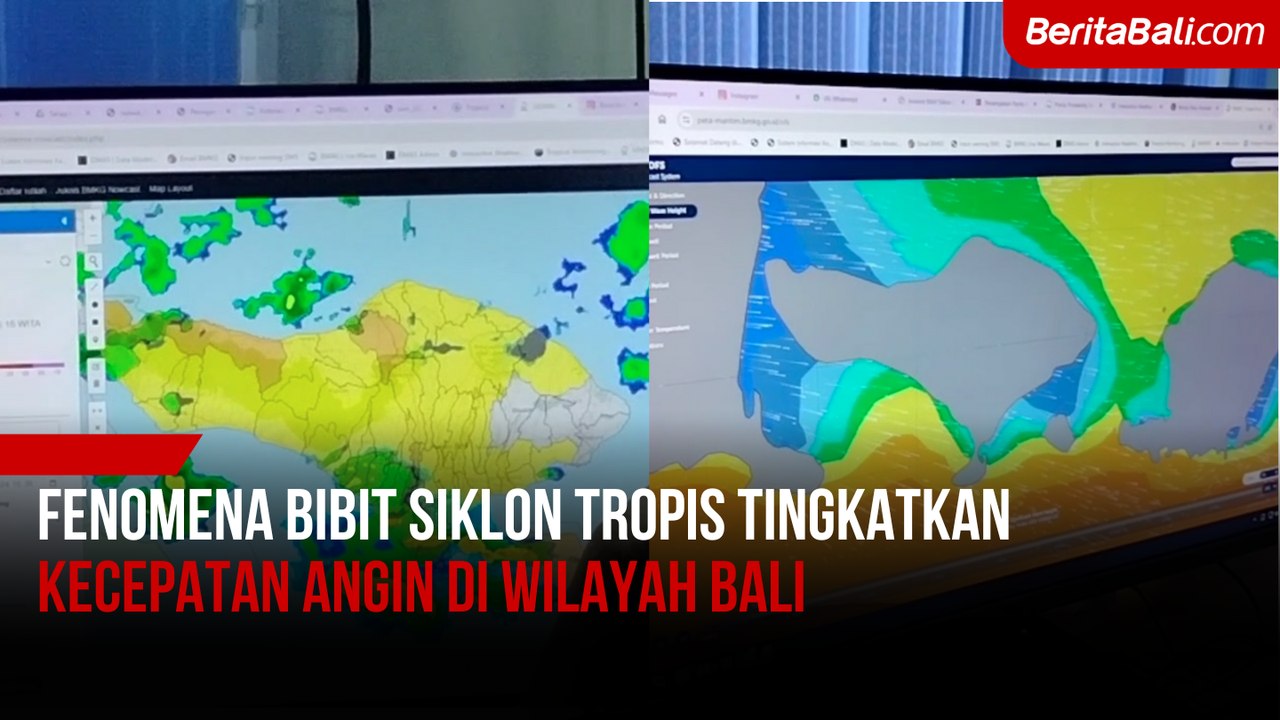 Fenomena Bibit Siklon Tropis Tingkatkan Kecepatan Angin di Wilayah Bali