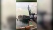 Containership crashes into cranes in Turkey port