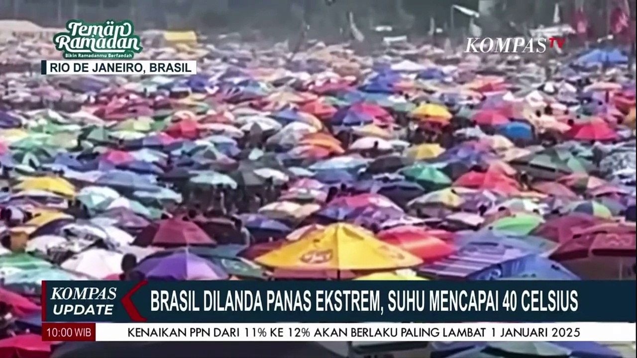 Dilanda Panas Ekstrem, Suhu di Kota Rio De Janeiro Brasil Capai 40 Derajat Celcius