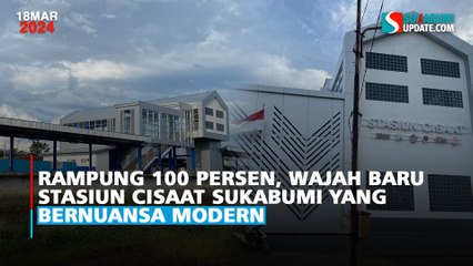Rampung 100 Persen, Wajah Baru Stasiun Cisaat Sukabumi yang Bernuansa Modern