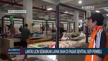 Lantai Licin Sebabkan Lapak Ikan di Pasar Sentral Kota Gorontalo Sepi Pembeli