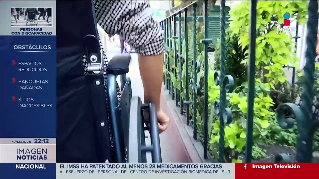 Así es moverse en silla ruedas en calles de México