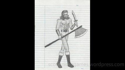 Barbarian Pencil Sketch Video #21 (03-18-2024)