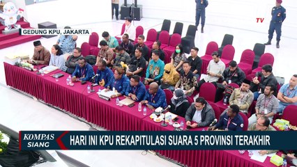 KPU Rampungkan Rekapitulasi Nasional di 5 Provinsi Tersisa Hari Ini