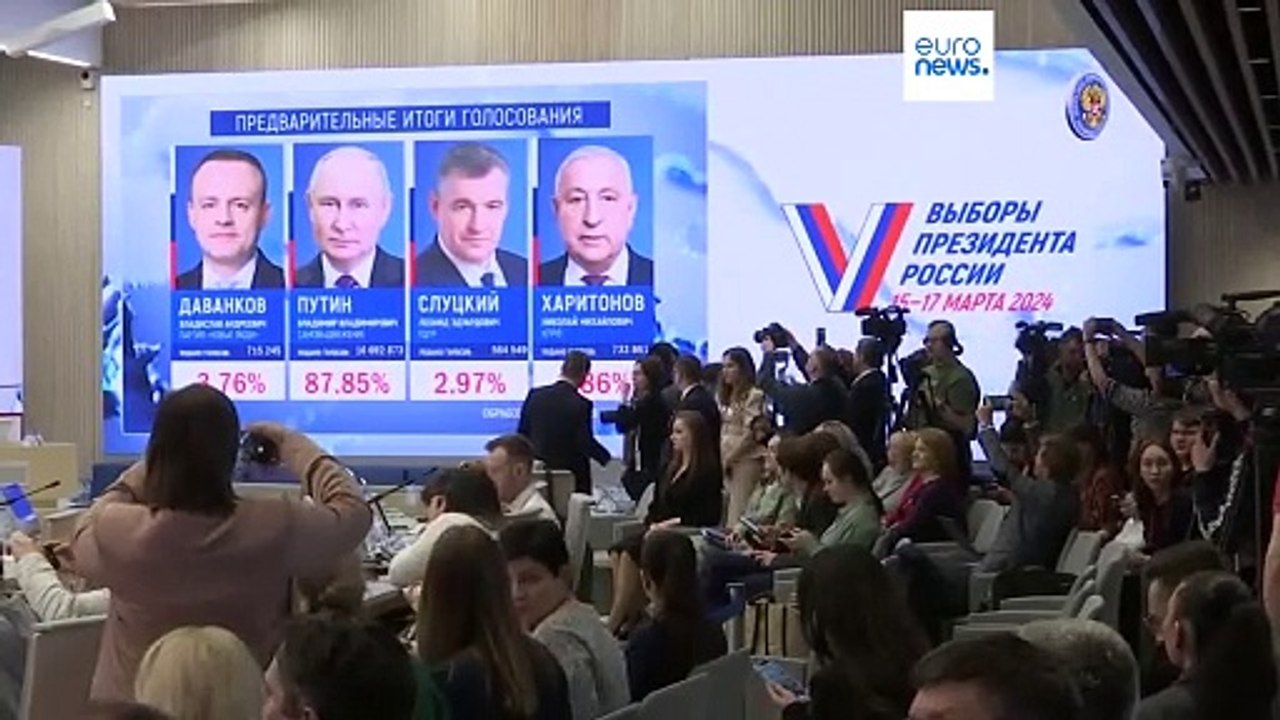 На выборах президента России, по предварительны...