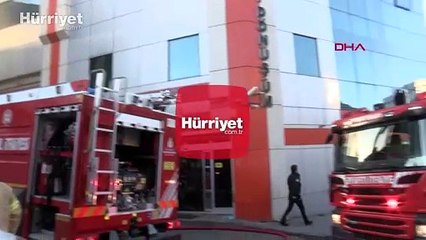 Bayrampaşa'da ham madde deposunda yangın