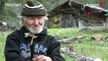 17 yıl önce insanlara küsüp dağda yaşamaya başladı! Nedeni ise yürek burktu