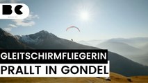 Zusammenprall mit Gondel endet tödlich für Gleitschirmfliegerin!