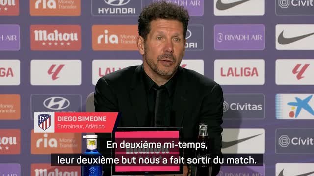 Atlético - Simeone : Le deuxième but du Barça nous a fait sortir du match
