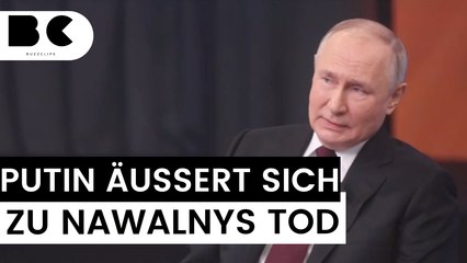 Download Video: Zynisch? Putin bezeichnet Nawalnys Tod als 