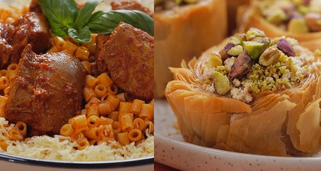 Pâte tunisienne à la viande de dinde , Roulée fruits secs et chamia - chahwet Romdhan  2 EP 07