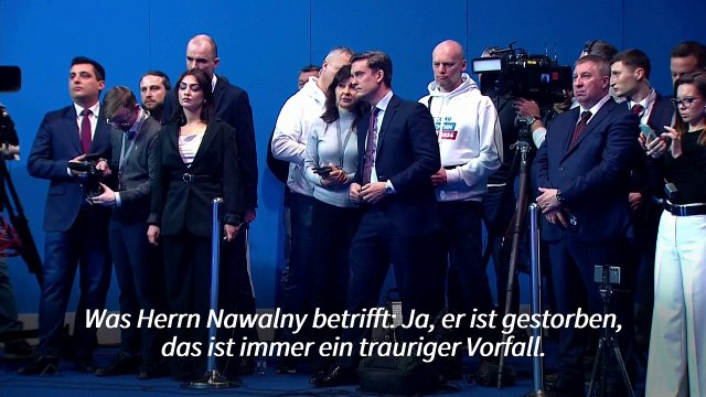 Putin: Nawalnys Tod ist ein trauriger Vorfall