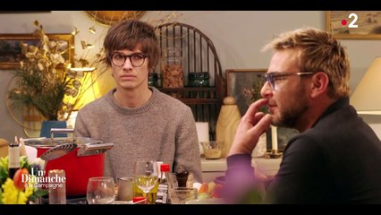 Jeanfi Janssens en larmes dans Un dimanche à la campagne
