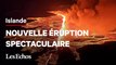 Islande: nouvelle éruption volcanique spectaculaire sur la péninsule de Reykjanes
