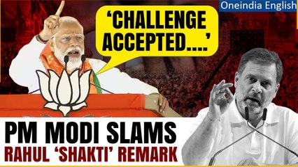 Descargar video: PM Modi Berates Opposition in Telangana Rally, Digs Rahul Gandhi on ‘Shakti Remark’| Oneindia News