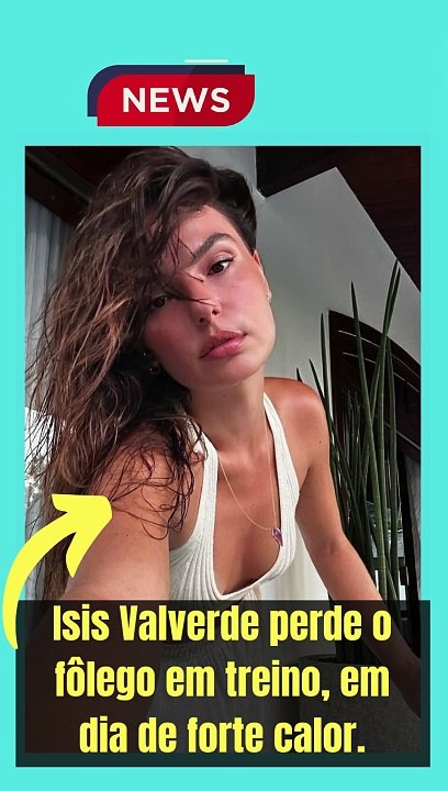 Isis Valverde perde o fôlego em treino, em dia de forte calor.