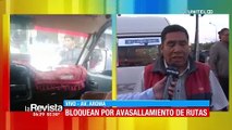 Transportistas instalan bloqueo en Cochabamba denunciando avasallamiento de rutas