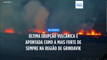 Vulcão na Islândia volta a entrar em erupção - e esta é a mais forte de sempre na região