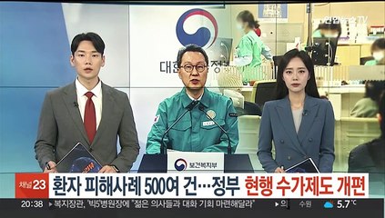 환자 피해사례 500여건…정부, 현행 수가제도 개편