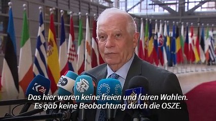 Borrell: "Wahl in Russland basierte auf Unterdrückung und Einschüchterung"