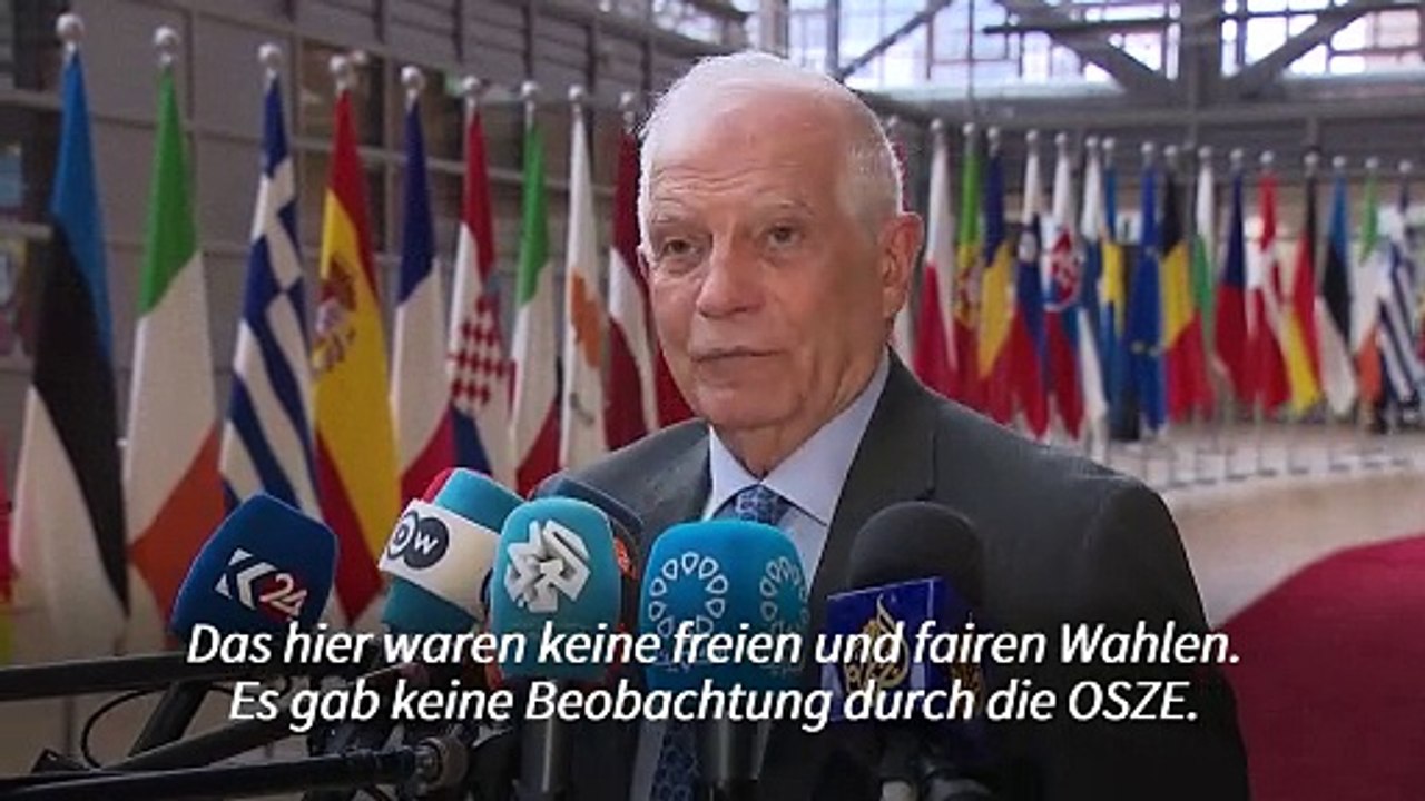 Borrell: 'Wahl in Russland basierte auf Unterdrückung und Einschüchterung'