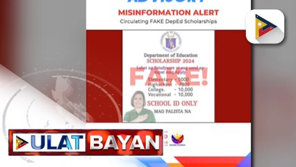 DepEd, nilinaw na hindi totoo ang kumakalat na impormasyong nag-aalok umano sila ng scholarship