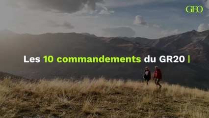 Les 10 commandements du GR20
