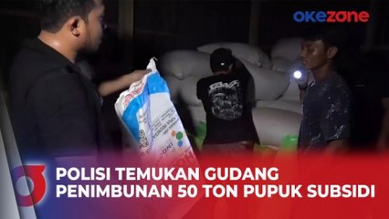 Polisi Gerebek Gudang Penimbunan 50 Ton Pupuk Subsidi di Makassar