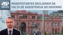 Argentina tem novos protestos contra Milei nesta segunda (18); Fabrizio Neitzke comenta