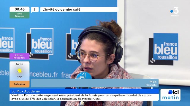 Max le fleuriste sur France Bleu Roussillon