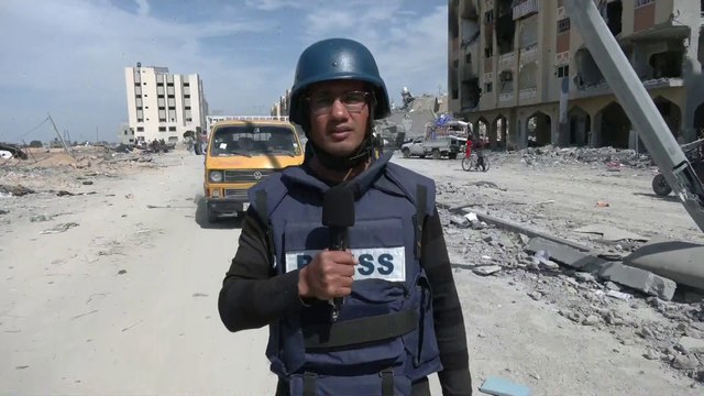 العربية توثق الدمار الكبير في مدينة حمد بخان يونس بعد انسحاب الجيش الإسرائيلي