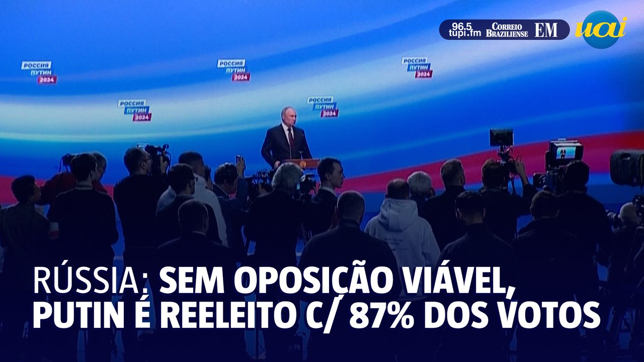 Putin é reeleito com 87% dos votos