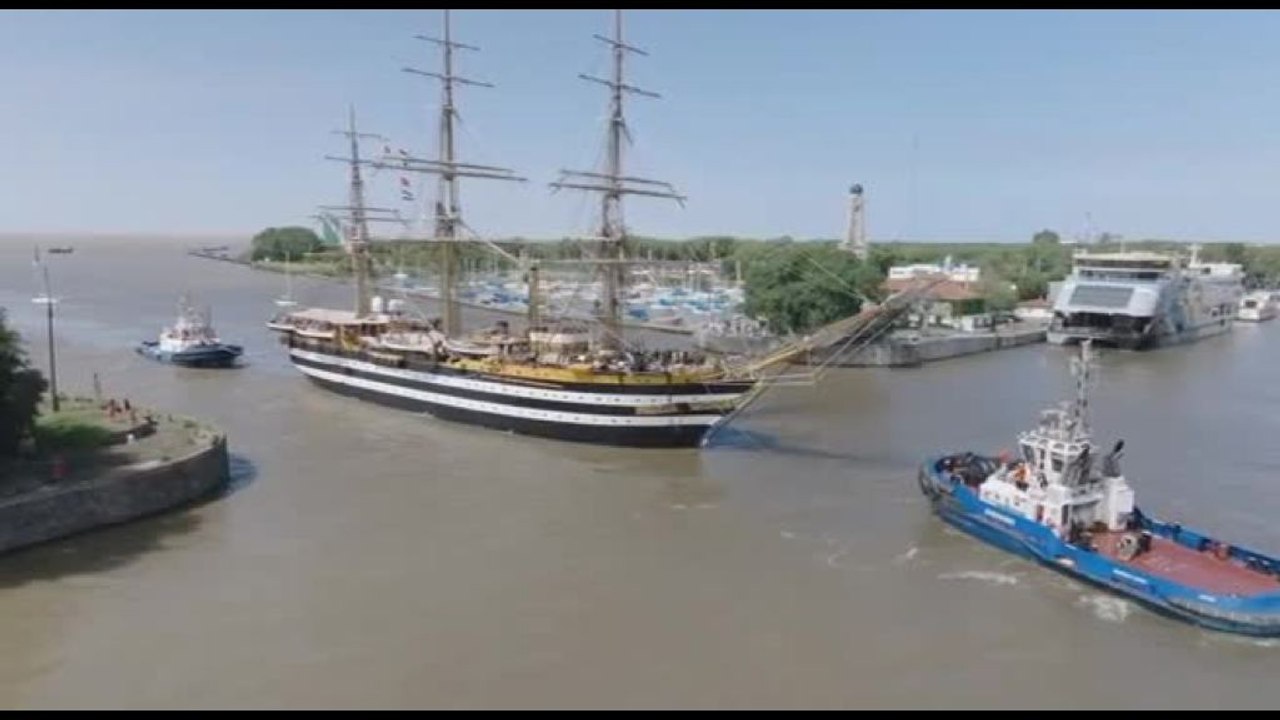 La Nave "Amerigo Vespucci" della marina Militare è arrivata a Buenos Aires