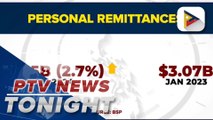 OFW remittances rose by 2.7% to $3.15-B in January