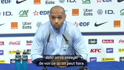 France U23 - Henry : "On va essayer de voir si on peut discuter avec le Real Madrid”