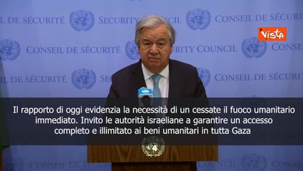 Download Video: Guterres (Onu): Agire ora a Gaza per evitare l'impensabile