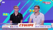 Les frères Lebrun se livrent sur la chaîne L'Équipe  - Tennis de table - Médias