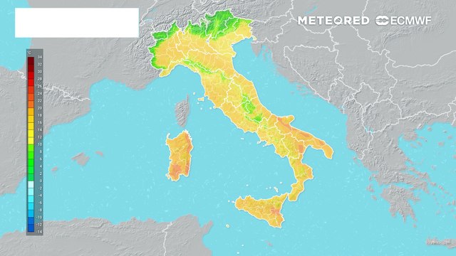 Temperature in aumento verso la fine della settimana