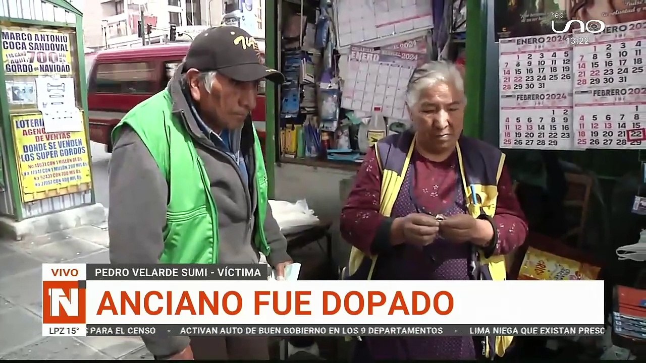Anciano fue dopado