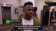 Vinicius Jr focused on Copa America glory