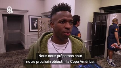 Brésil - Vinicius "Jouer l’Angleterre et l’Espagne nous aident à préparer la Copa America”