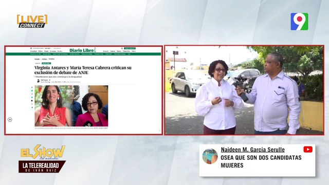 María Teresa Cabrera TFA opina sobre su exclusión al debate | El Show del Mediodía