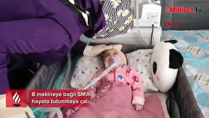 8 aylık Ravza 8 makineye bağlı yaşıyor: Evladımın çaresizliğini görün