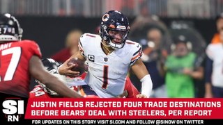 Justin Fields Rejected Four Trade Destinations Before Bears’ Deal With Steelers, per Report