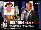 Dora Teaches Mexican kid how to sneak into the US