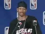 Allen Iverson Funny MVP interview (Michael Jackson) 2001 NBA